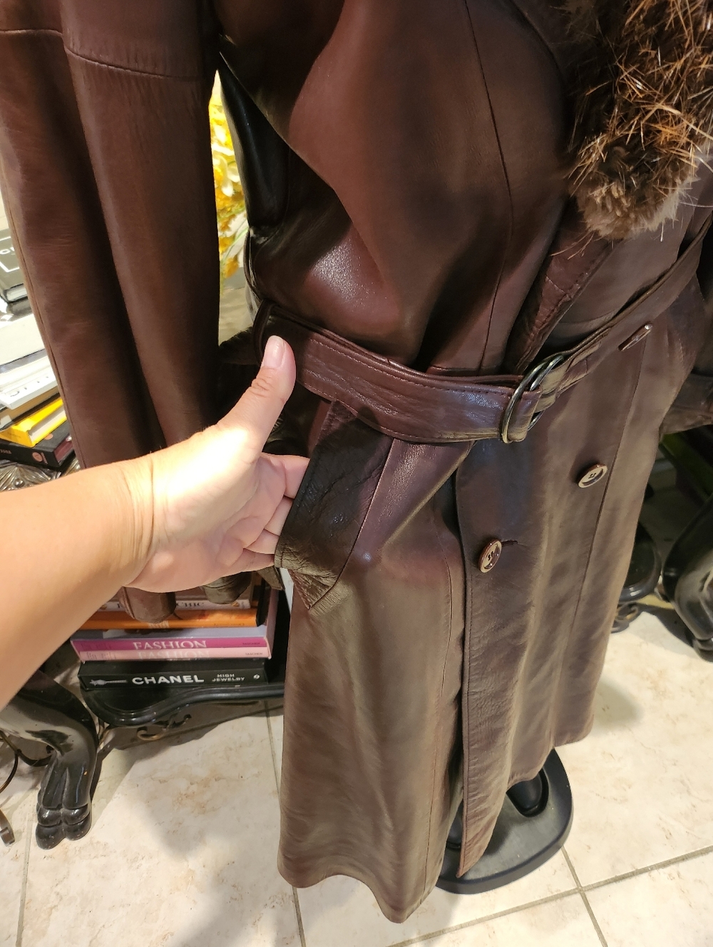 Mc Douglas Paris leather coat size 40 - Picture 3 of 7